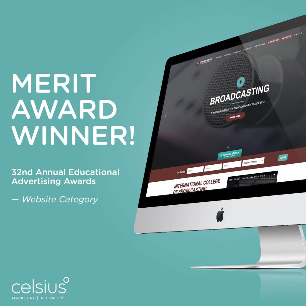 award won by Celsius Marketing for Advertising