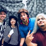 Employees dressed up in Halloween costumes