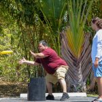 employees having fun outside for company field day