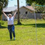 employees having fun outside for company field day