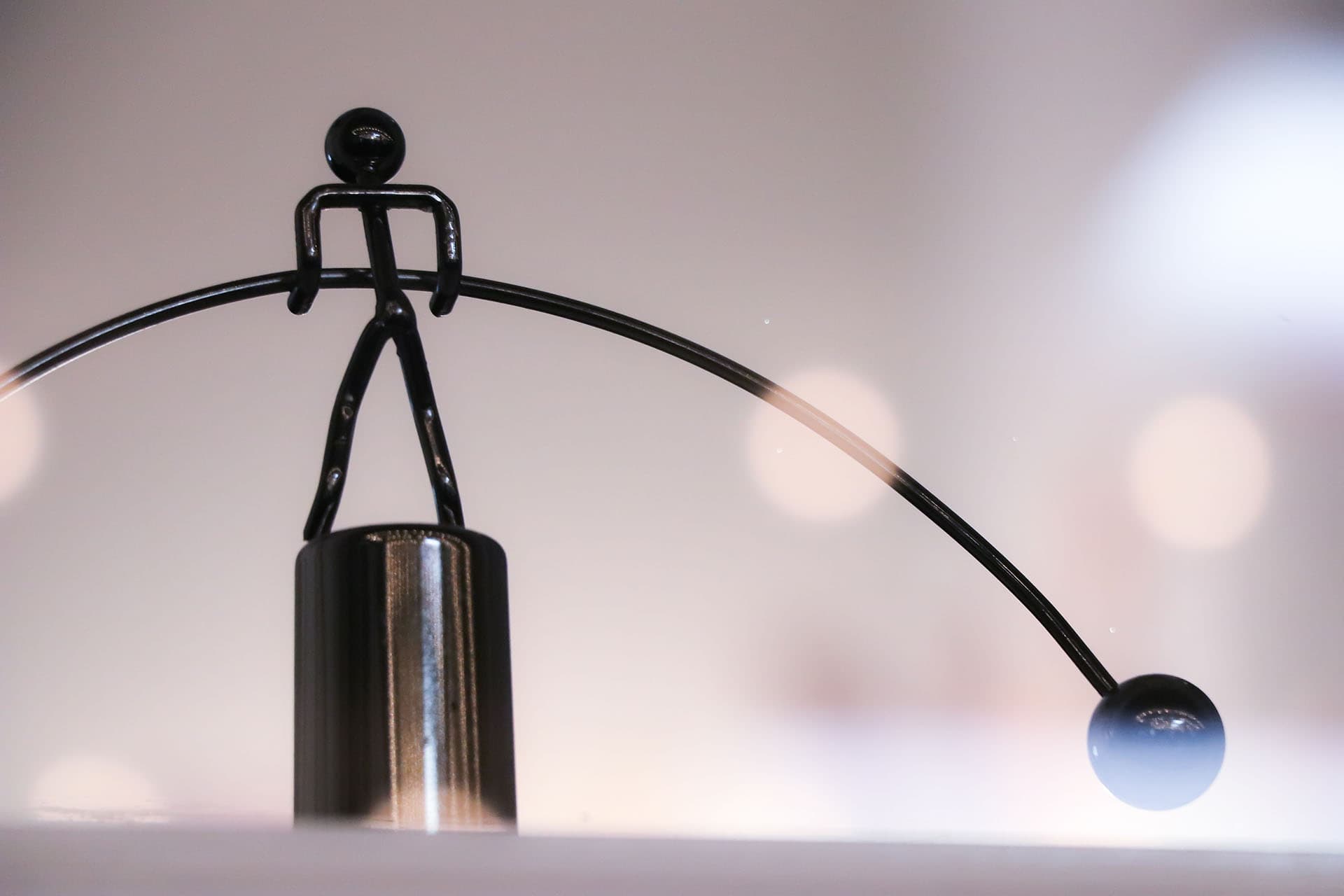 Photo of a motivational desk knickknack.