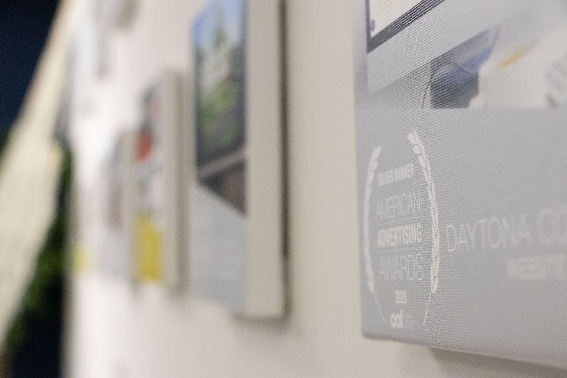 Close-up photo of a 2020 American Advertising Awards Silver Winner.