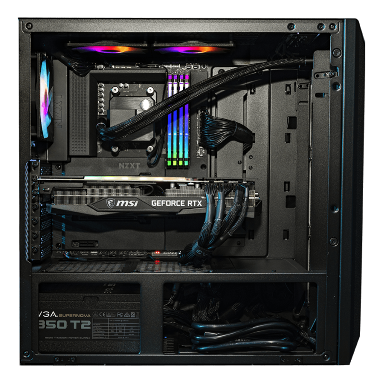 Forged PC: Gold Pre-Built, side view